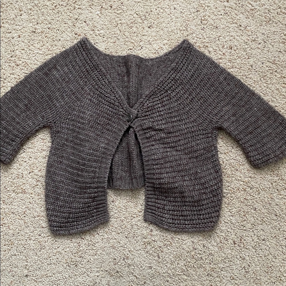 Damski Cropped Cardigan. Made in Italy. XS.